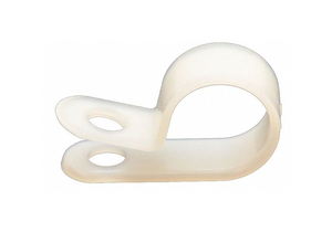 CABLE CLAMP 1/4 IN WHITE PK100 by Dolphin Components
