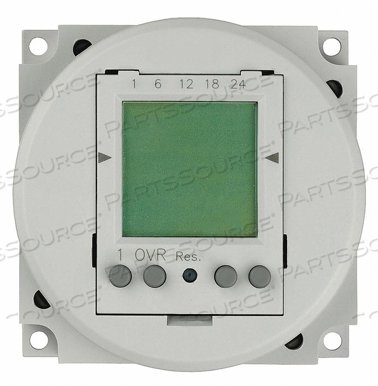 24-HOUR OR 7-DAY 120 V ELECTRONIC SURFACE/DIN RAIL/FLUSH MOUNT MODULE, 16 A 