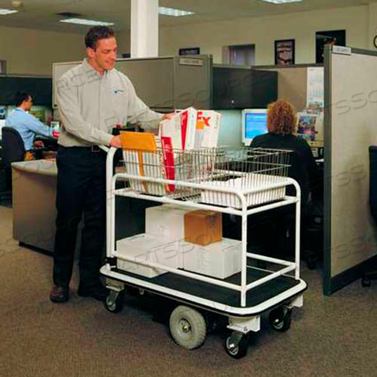 MOTORIZED MAIL ROOM CART 1500 LB. CAP. WITH BASKETS by Electro Kinetic Technologies, LLC MOTORIZED MAIL ROOM CART 1500 LB. CAP. WITH BASKETS by Electro Kinetic Technologies, LLC