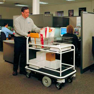 MOTORIZED MAIL ROOM CART 1500 LB. CAP. WITH BASKETS by Electro Kinetic Technologies, LLC MOTORIZED MAIL ROOM CART 1500 LB. CAP. WITH BASKETS by Electro Kinetic Technologies, LLC