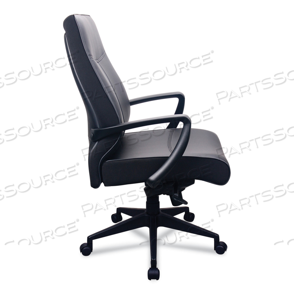 300 LEATHER HIGH-BACK CHAIR, SUPPORTS UP TO 250 LB, 19.57" TO 22.56" SEAT HEIGHT, BLACK by Tempur-Pedic by Raynor