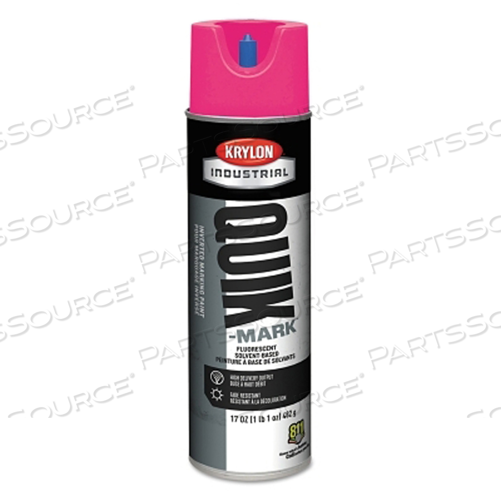 QUIK-MARK FLUORESCENT INVERTED MARKING PAINT, 17OZ, FLRSCNT PINK by Krylon