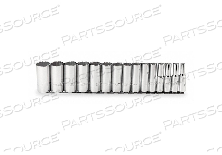 SOCKET SET SAE 1/2 IN DR 15 PC 