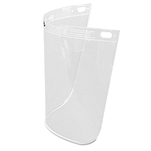 HIGH PERFORMANCE FACESHIELD WINDOW, UNCOATED, CLEAR, STANDARD, 11-1/4 IN L X 8 IN H by Fibre-Metal