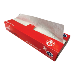 INTERFOLDED FOOD WRAP DELI SHEETS, 10.75 X 15, 500 BOX, 12 BOXES/CARTON by Handy Wacks