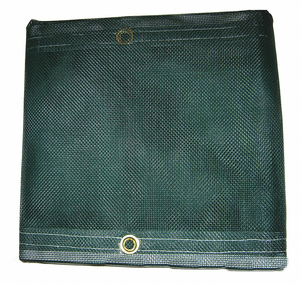 FENCE SCREEN, GREEN, VINYL, 8 FT OVERALL HT, 50 FT OVERALL LG, BRASS GROMMETS 24 IN APART by Mauritzon FENCE SCREEN, GREEN, VINYL, 8 FT OVERALL HT, 50 FT OVERALL LG, BRASS GROMMETS 24 IN APART by Mauritzon