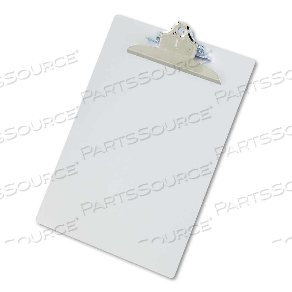 RECYCLED ALUMINUM CLIPBOARD WITH HIGH-CAPACITY CLIP, 1" CLIP CAPACITY, HOLDS 8.5 X 11 SHEETS, SILVER by Saunders RECYCLED ALUMINUM CLIPBOARD WITH HIGH-CAPACITY CLIP, 1" CLIP CAPACITY, HOLDS 8.5 X 11 SHEETS, SILVER by Saunders
