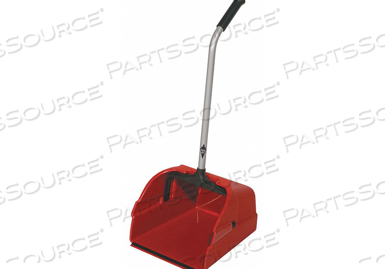 LONG HANDLED DUST PAN RED PLASTIC by Tough Guy LONG HANDLED DUST PAN RED PLASTIC by Tough Guy
