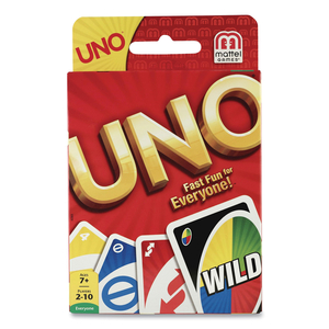 UNO CARD GAME, AGES 7 AND UP, 108 CARDS/SET by Mattel