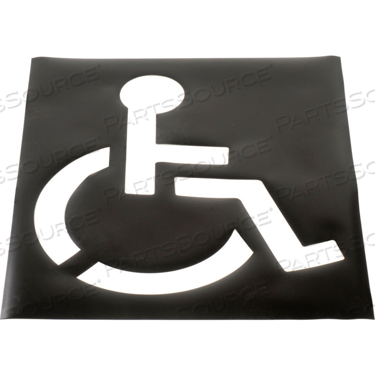 HANDICAPPED PARKING LOT STENCIL by Taicang All Mats Plastic Ind HANDICAPPED PARKING LOT STENCIL by Taicang All Mats Plastic Ind