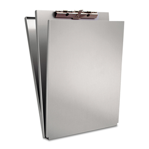 A-HOLDER ALUMINUM FORM HOLDER, 0.5" CLIP CAPACITY, HOLDS 8.5 X 11 SHEETS, SILVER by Saunders