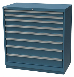 MOD DRWR CAB 41-3/4 H 8 DRWR CLSSC BLUE by Lista