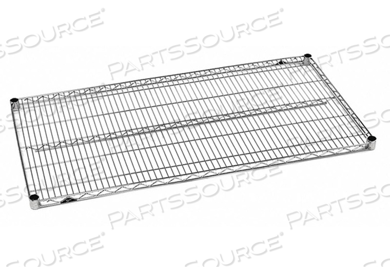 METRO SUPER ERECTA 1460NS INDUSTRIAL WIRE SHELF, POLISHED STAINLESS STEEL, 14" X 60" by Intermetro Industries (Emerson)