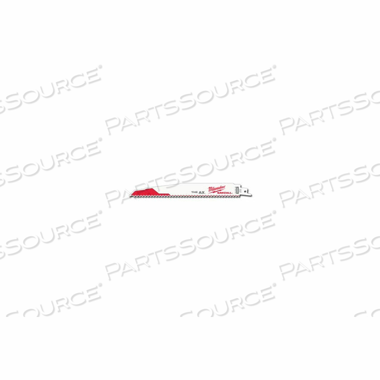 RECIPROCATING SAW BLADE, 9.00 IN. L X 1.000 IN. W X 0.062 IN. THICK, 42498 TPI, BI-METAL by Milwaukee Electric Tools