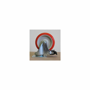 5" POLYURETHANE SWIVEL CASTER WITH TOTAL LOCK FOR CARTS by Little Giant