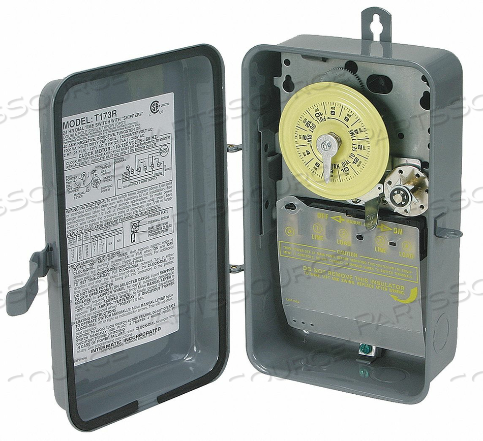 ELECTROMECHANICAL TIMER DPST 40A 3R by Intermatic ELECTROMECHANICAL TIMER DPST 40A 3R by Intermatic
