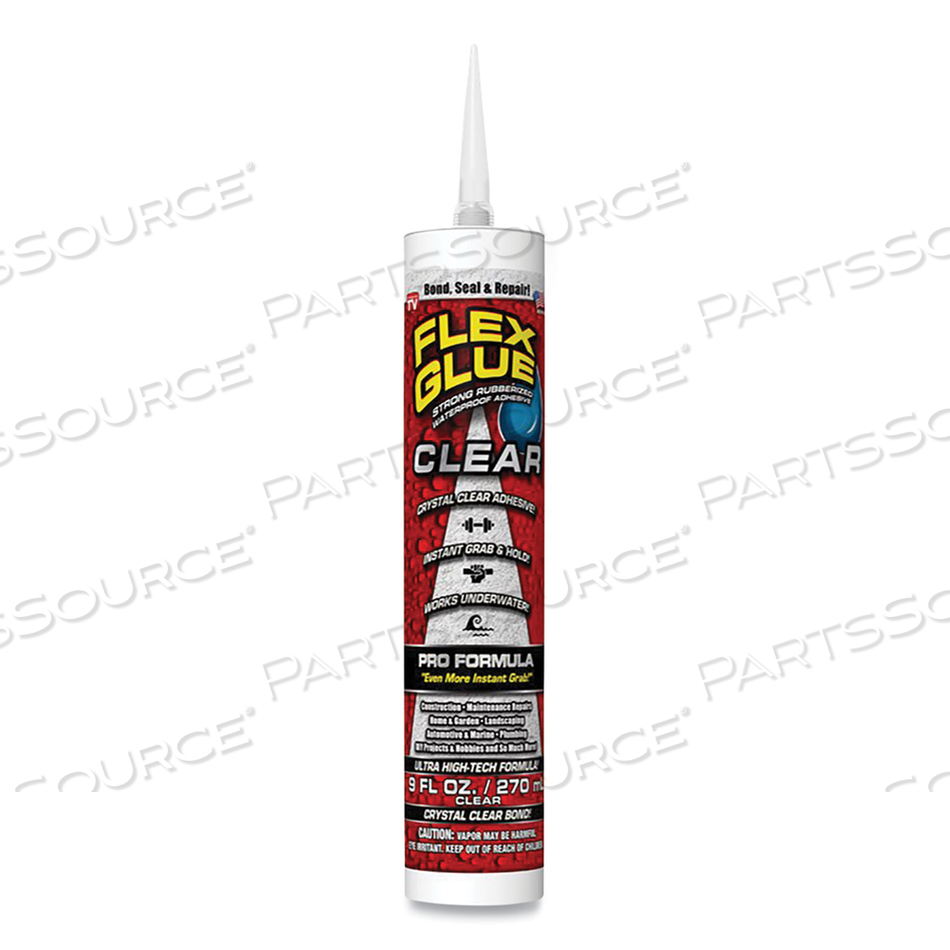 FLEX GLUE, PRO FORMULA, 9 OZ, DRIES CLEAR by Flex Seal FLEX GLUE, PRO FORMULA, 9 OZ, DRIES CLEAR by Flex Seal
