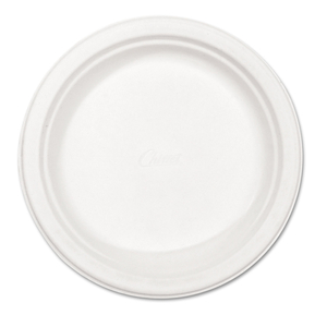 PAPER DINNERWARE, PLATE, 8.75" DIA, WHITE, 500/CARTON by Chinet