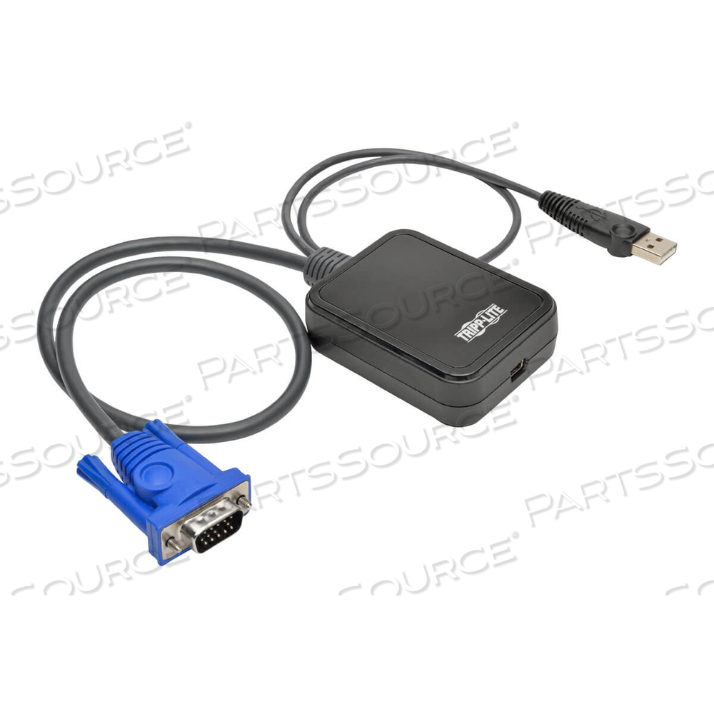 KVM CONSOLE TO USB 2.0 PORTABLE LAPTOP CRASH CART ADAPTER 1080P by Tripp Lite