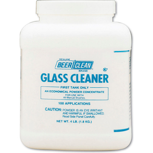 GLASS CLEANER POWDER UNSCENTED, 64 OZ. CONTAINER, 2/CASE - DRA90201 by Beer Clean