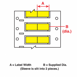 WIRE MARKING SLEEVES 1 IN W 1.07 IN L by Brady Americas WIRE MARKING SLEEVES 1 IN W 1.07 IN L by Brady Americas