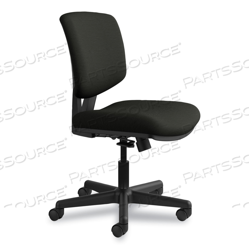 VOLT SERIES LEATHER TASK CHAIR WITH SYNCHRO-TILT, SUPPORTS UP TO 250 LB, 18" TO 22.25" SEAT HEIGHT, BLACK by HON