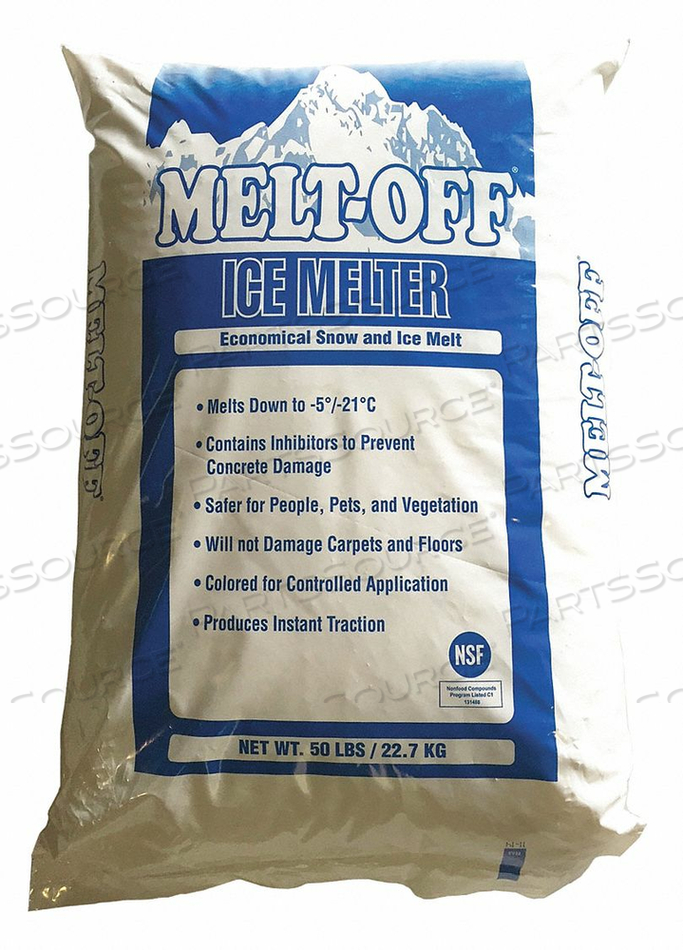 ICE MELT 50 LB BAG FULL TL by Melt-Off ICE MELT 50 LB BAG FULL TL by Melt-Off