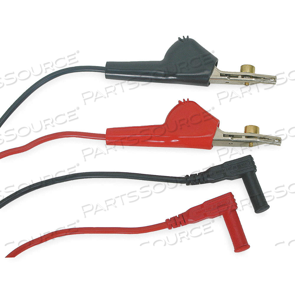 TEST LEADS, CAT II 1000V, 5 WAY CLIP, RIGHT ANGLE SHROUDED PLUG, 3 3/8 FT LG by Approved Vendor TEST LEADS, CAT II 1000V, 5 WAY CLIP, RIGHT ANGLE SHROUDED PLUG, 3 3/8 FT LG by Approved Vendor