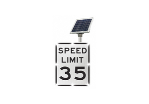 LED TRAFFIC SIGN SOLAR SPEED LIMIT 35 by Tapco