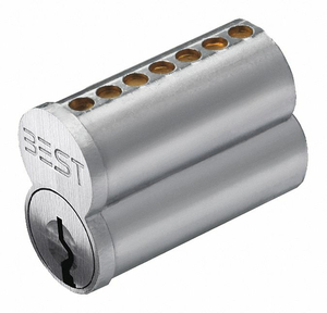 INTERCHANGEABLE CORE SATIN CHROME 7 PINS by Best