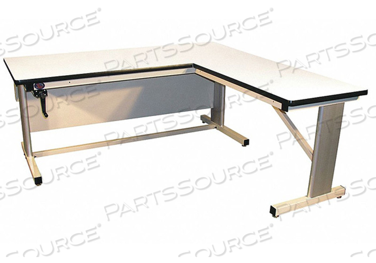 L-SHAPED WORKBENCH ESD LAM 72 W 30 D by Pro-Line