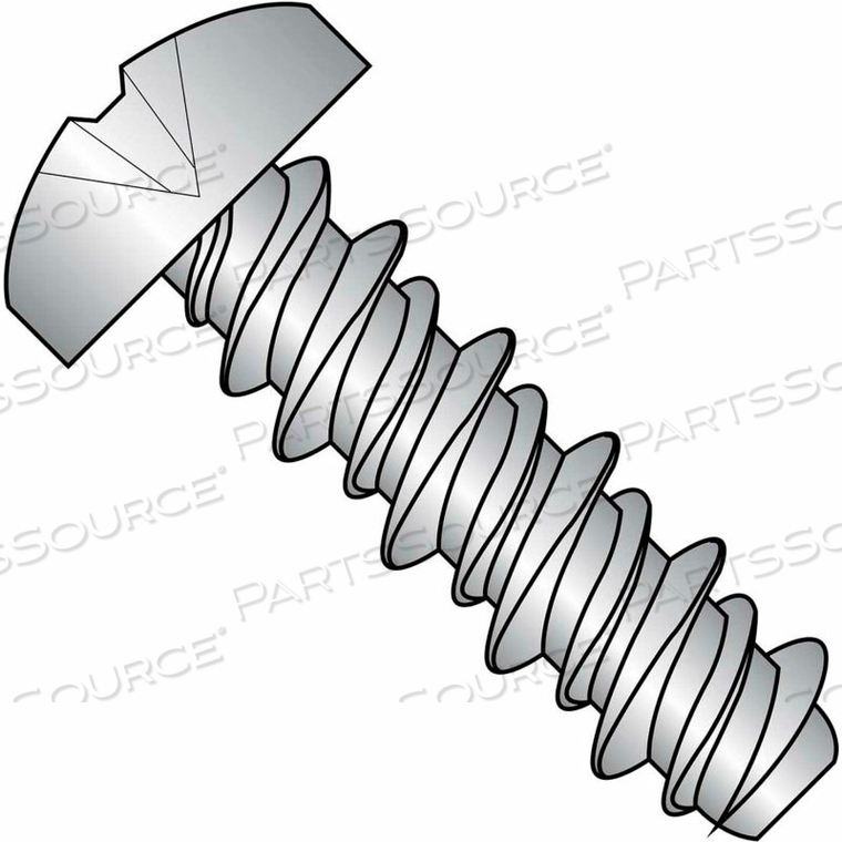 #6 X 3/8 #5HD PHILLIPS PAN HIGH LOW SCREW FULLY THREADED 18-8 STAINLESS STEEL - PKG OF 10000 