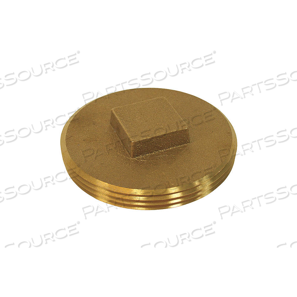 CLEANOUT PLUG BRASS 3-1/2 RAISED HEAD by Jones Stephens