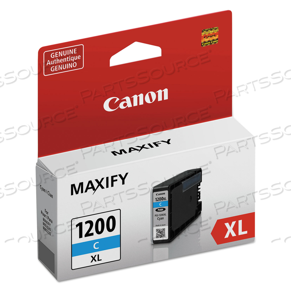 9196B001 (PGI-1200XL) HIGH-YIELD INK, 1,020 PAGE-YIELD, CYAN by Canon (Consumer Electronics)