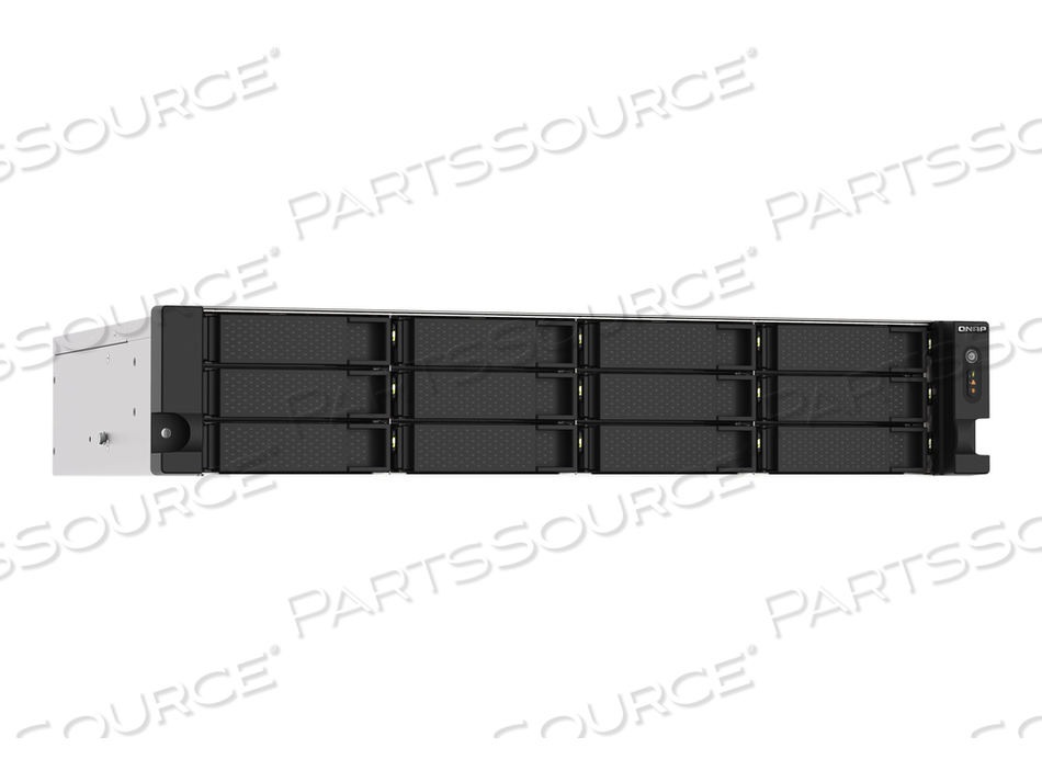 TS-1273AU-RP, NAS SERVER, 12 BAYS, RACK-MOUNTABLE, SATA 6GB/S, RAID 0, 1, 5, 6, 10, JBOD, 5 HOT SPARE, 6 HOT SPARE, 10 HOT SPARE, RAM 8 GB, by QNAP Security TS-1273AU-RP, NAS SERVER, 12 BAYS, RACK-MOUNTABLE, SATA 6GB/S, RAID 0, 1, 5, 6, 10, JBOD, 5 HOT SPARE, 6 HOT SPARE, 10 HOT SPARE, RAM 8 GB, by QNAP Security