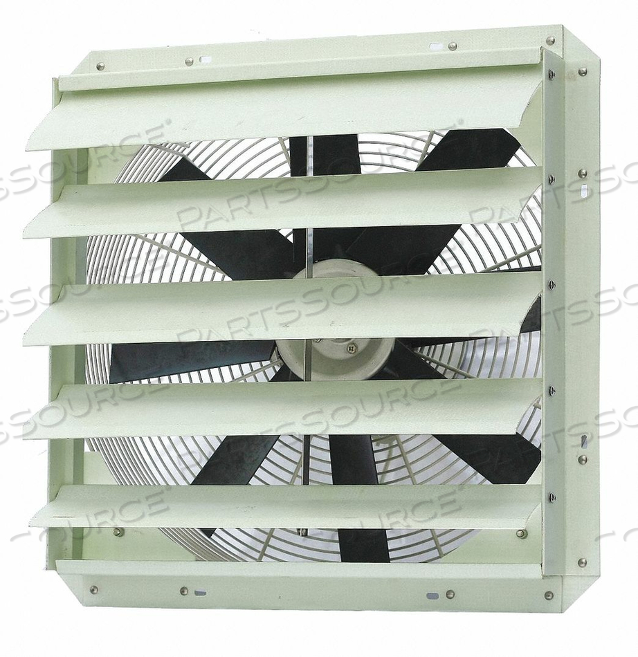 EXHAUST FAN, BLADE DIAMETER 20 IN, BLADE MATERIAL FIBERGLASS, EXHAUST AIRFLOW @ 0.000 IN SP 3,800 CFM, FOR CUT-OUT WIDTH 21 IN, FRAME MATERI by DAYTON ELECTRIC MANUFACTURING CO