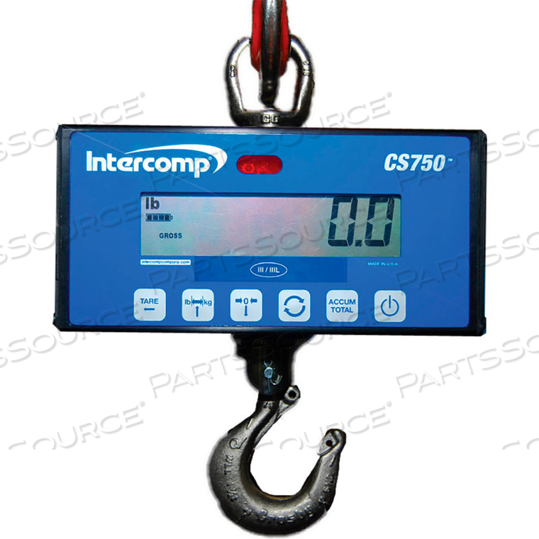 CS750 NTEP MEDIUM-DUTY HANGING SCALE, 500 LB X .2 LB by Intercomp Company CS750 NTEP MEDIUM-DUTY HANGING SCALE, 500 LB X .2 LB by Intercomp Company