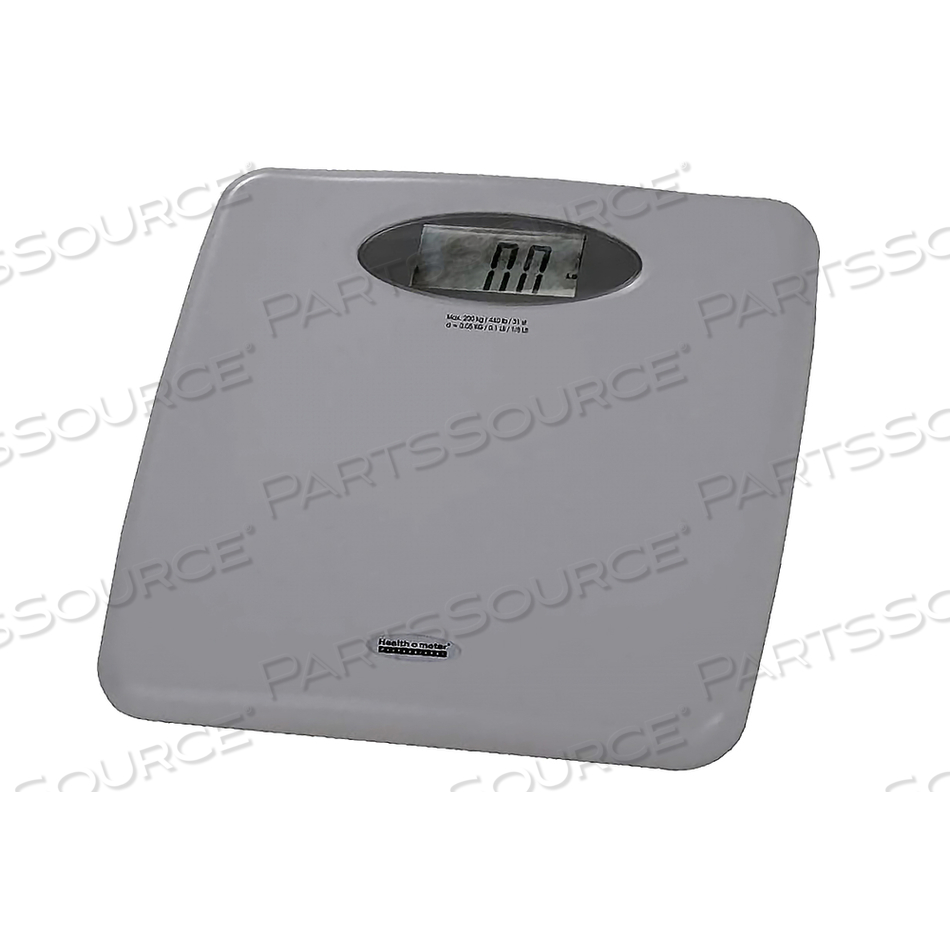 DIGITAL BATHROOM SCALE, 400 LB X 0.1 LB, 1 -1/4 IN LCD DISPLAY by Health O Meter Professional Scales