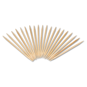 ROUND WOOD TOOTHPICKS, 2.5", NATURAL, 800/BOX, 24 BOXES/CARTON by Royal Paper