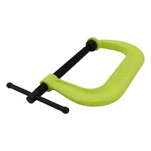WILTON MODEL 408-SF 0-8-1/4" JAW OPENING 5" THROAT DEPTH DROP FORGED HI-VIS C-CLAMP by Wilton/ Walter Meier Manufacturing Americas