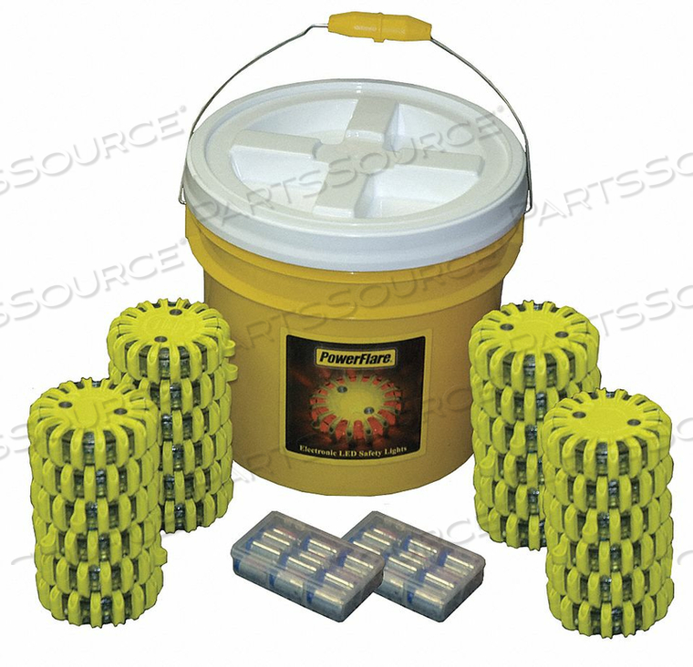 LED SAFETY FLARE KIT LED COLOR RED/AMBER by PowerFlare LED SAFETY FLARE KIT LED COLOR RED/AMBER by PowerFlare