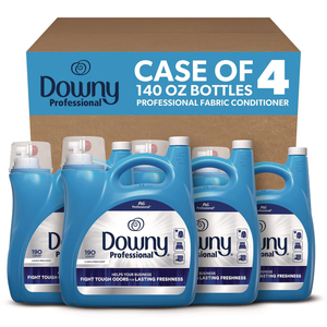 COMMERCIAL LIQUID FABRIC SOFTENER, CLEAN AND FRESH SCENT, 140 OZ POUR BOTTLE, 4/CARTON by Downy