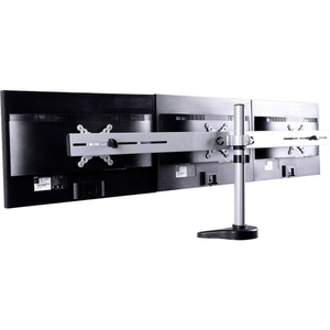 FLEXIMOUNTS TRIPLE ARM DESK MONITOR MOUNT FOR 10"-27" MONITORS, SILVER by Zoxou Inc