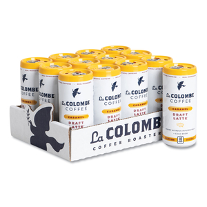 COLD BREW DRAFT LATTE, CARAMEL, 9 OZ CAN, 12/CARTON by La Colombe