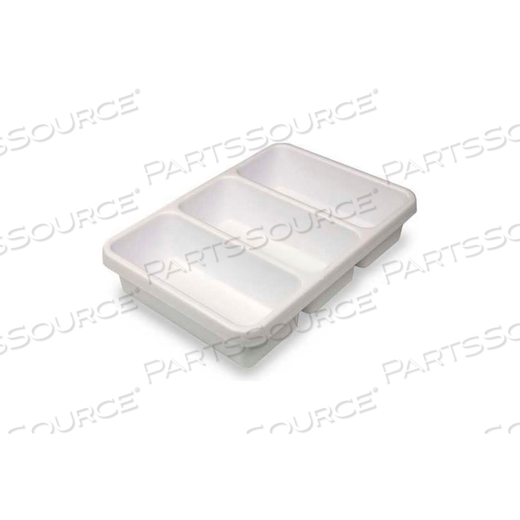 3-POCKET DRAWER ORGANIZER PLASTIC TRAY, 14"W X 10"D X 3"H by TrippNT, Inc