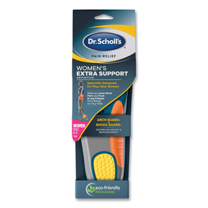 PAIN RELIEF EXTRA SUPPORT ORTHOTIC INSOLES, WOMEN SIZES 6 TO 11, GRAY/BLUE/ORANGE/YELLOW, PAIR by Dr. Scholl's