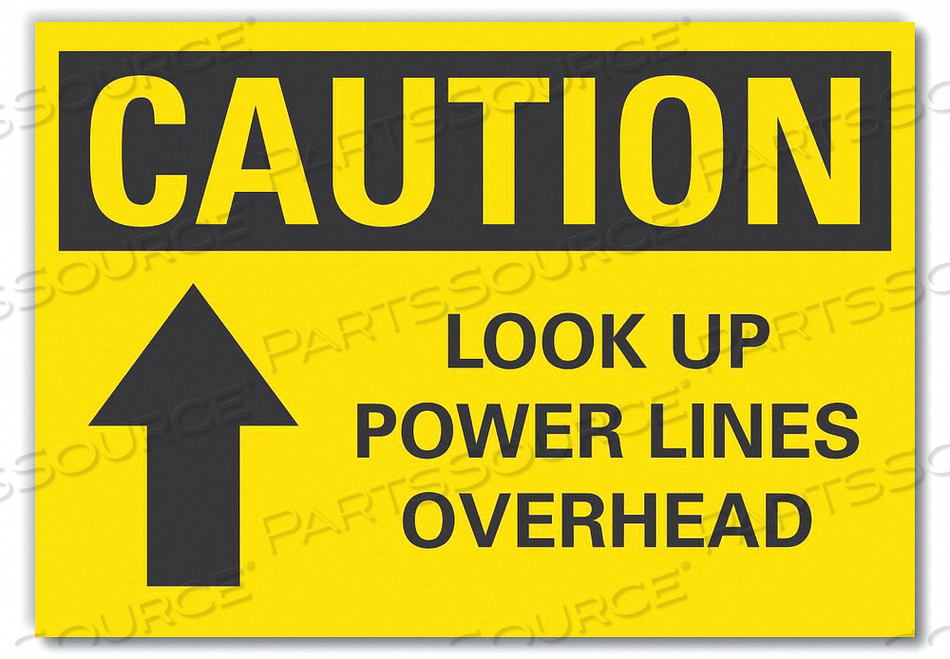 CAUTION SIGN 14 W 10 H 0.004 THICKNESS by Lyle Signs Inc.