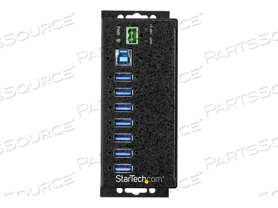 7 PORT USB HUB WITH POWER ADAPTER, SURGE PROTECTION, METAL INDUSTRIAL USB 3.0 DATA TRANSFER HUB, DIN RAIL, WALL OR DESK MOUNTABLE, HIGH SPEE by StarTech.com Ltd. 7 PORT USB HUB WITH POWER ADAPTER, SURGE PROTECTION, METAL INDUSTRIAL USB 3.0 DATA TRANSFER HUB, DIN RAIL, WALL OR DESK MOUNTABLE, HIGH SPEE by StarTech.com Ltd.