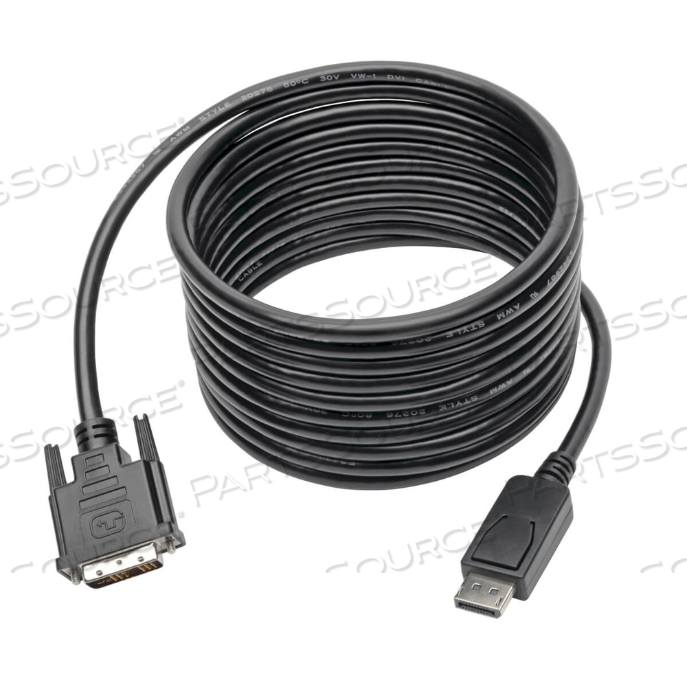 DISPLAYPORT TO DVI ADAPTER CABLE - 15 FT by Tripp Lite