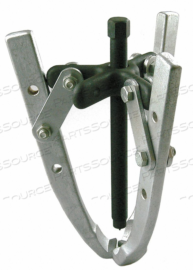 MECHANICAL JAW PULLER, LOCKING, CAPACITY 7 TON, NUMBER OF JAWS 2 OR 3, NONREVERSIBLE, JAW REACH 8-3/4 IN., JAW SPREAD 11 IN., 11/16-18 X 9 S by Westward MECHANICAL JAW PULLER, LOCKING, CAPACITY 7 TON, NUMBER OF JAWS 2 OR 3, NONREVERSIBLE, JAW REACH 8-3/4 IN., JAW SPREAD 11 IN., 11/16-18 X 9 S by Westward